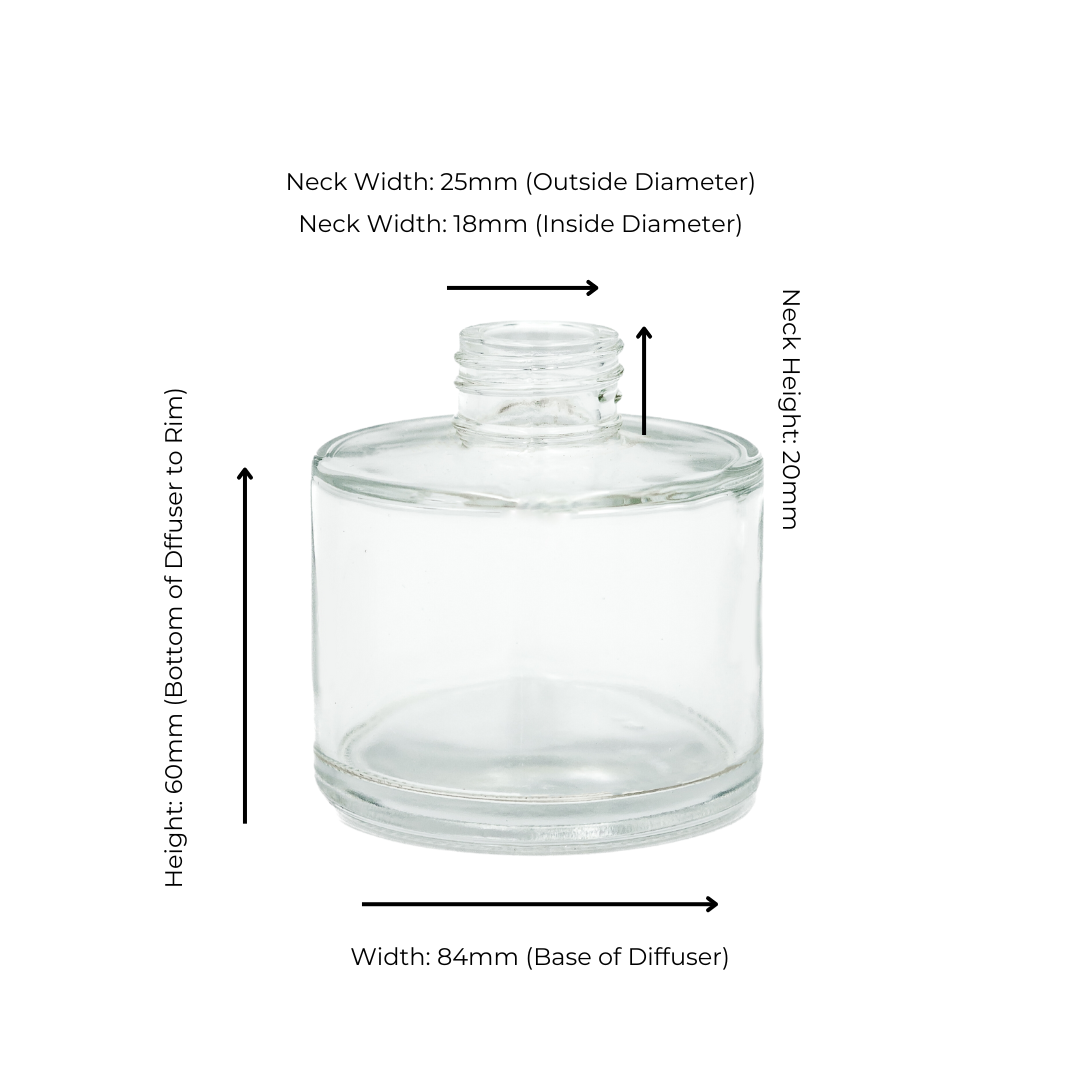 Diffuser Glassware - Round 200ml - Clear