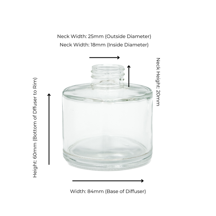 Diffuser Glassware - Round 200ml - Clear