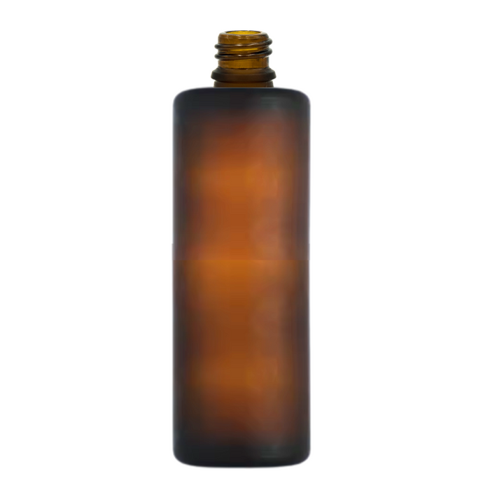 Perfume Bottle - Cylinder - Frosted Amber - 100ml