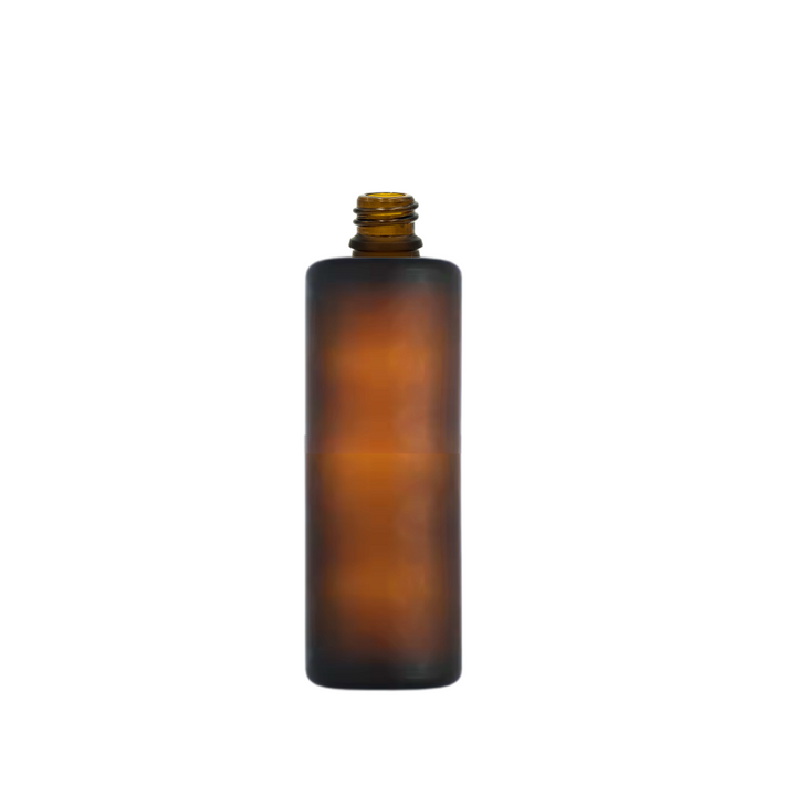 Perfume Bottle - Cylinder - Frosted Amber - 30ml