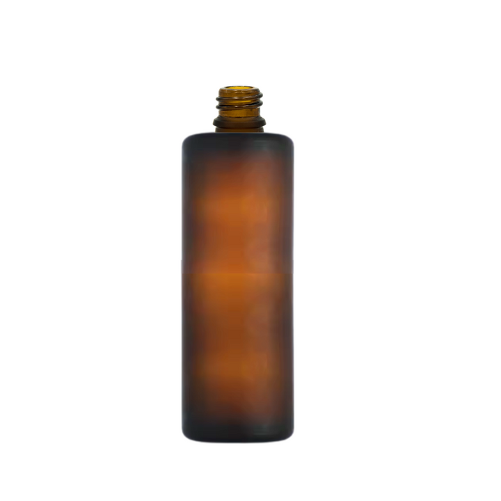 Perfume Bottle - Cylinder - Frosted Amber - 50ml