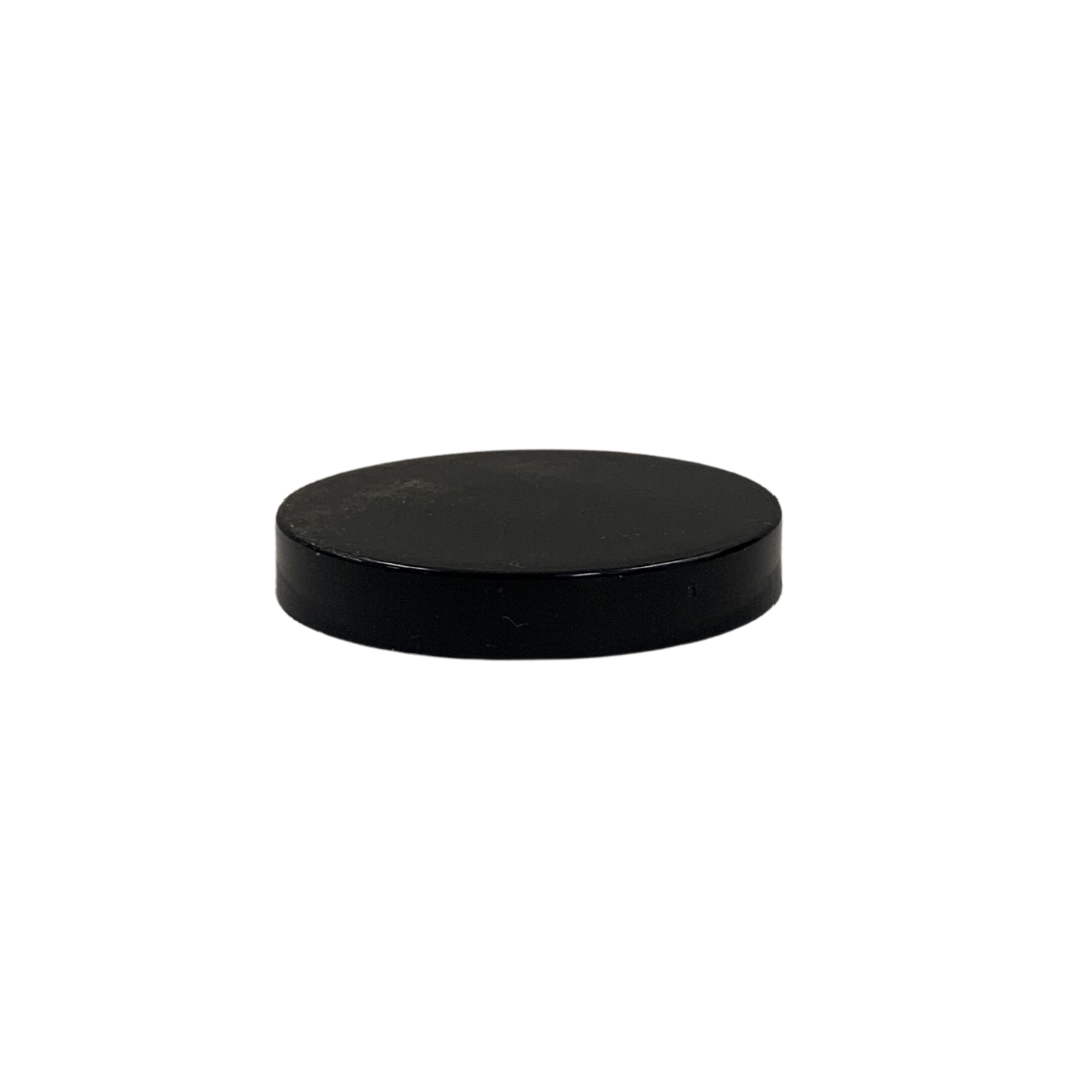 Screw top black plastic lid