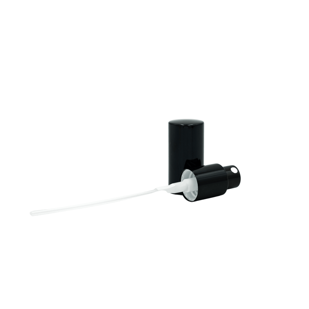 black spray mister cap with lid