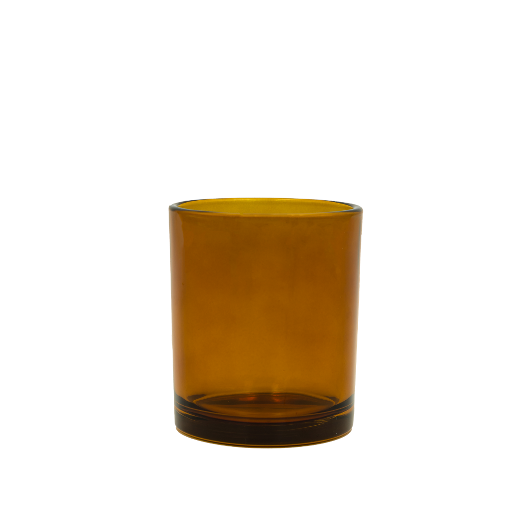 Bobby Candle Jar - Amber - Medium