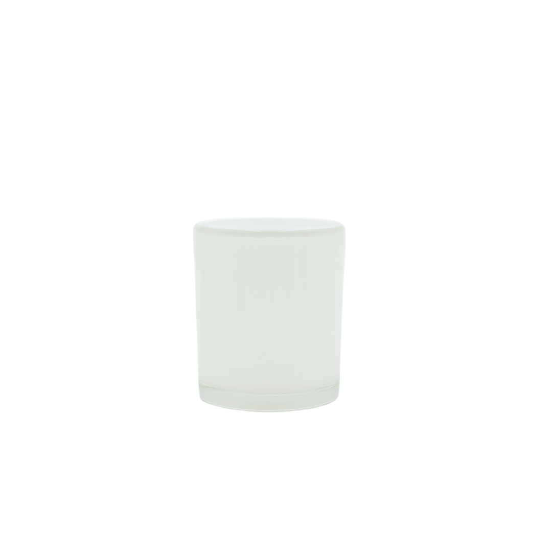 Bobby Candle Jar - Opaque with Clear Base - Votive