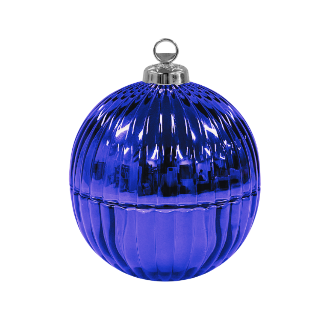 Christmas Bauble Jar - Blue