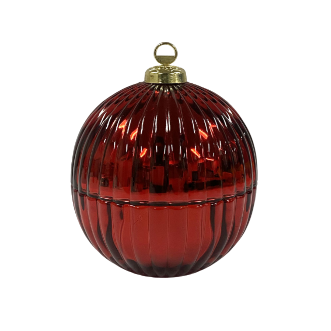 Christmas Bauble Jar - Red