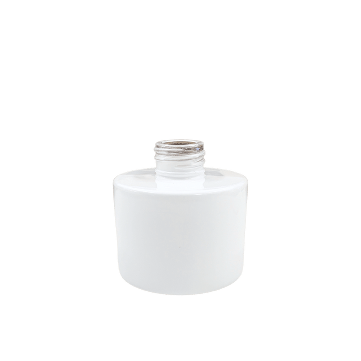 glossy white round fragrance diffuser with screw top