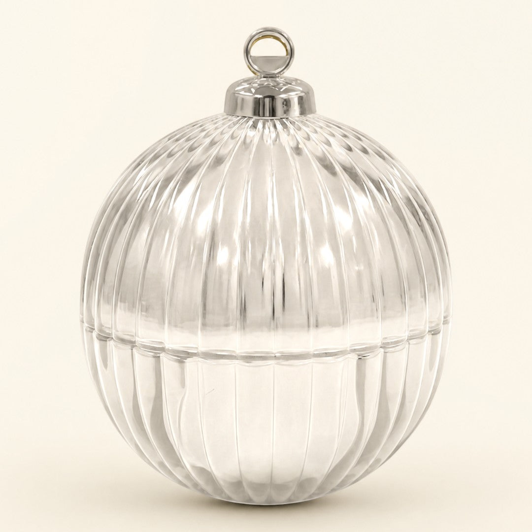 Christmas Bauble Jar - Silver