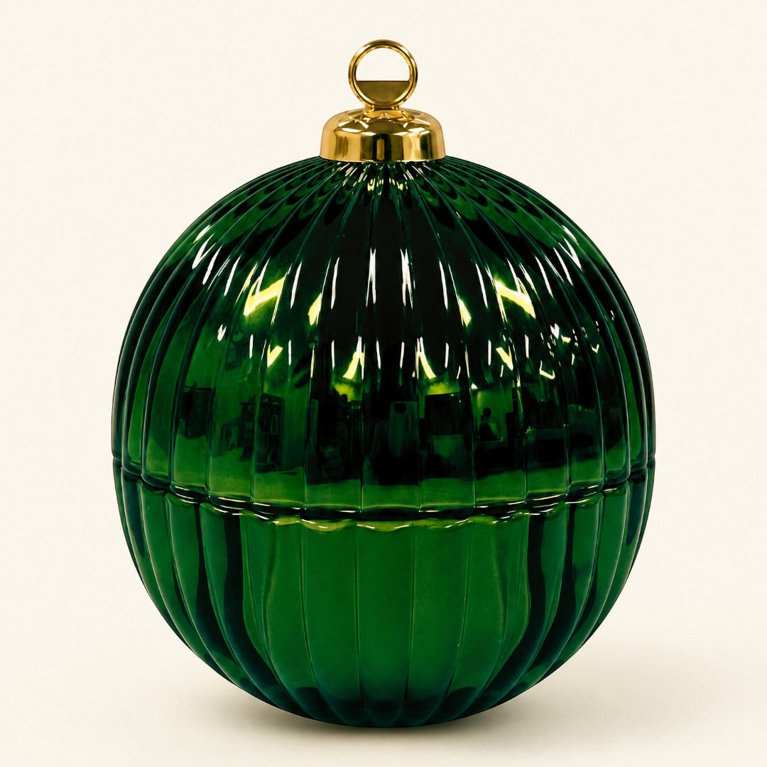 Christmas Bauble Jar - Green