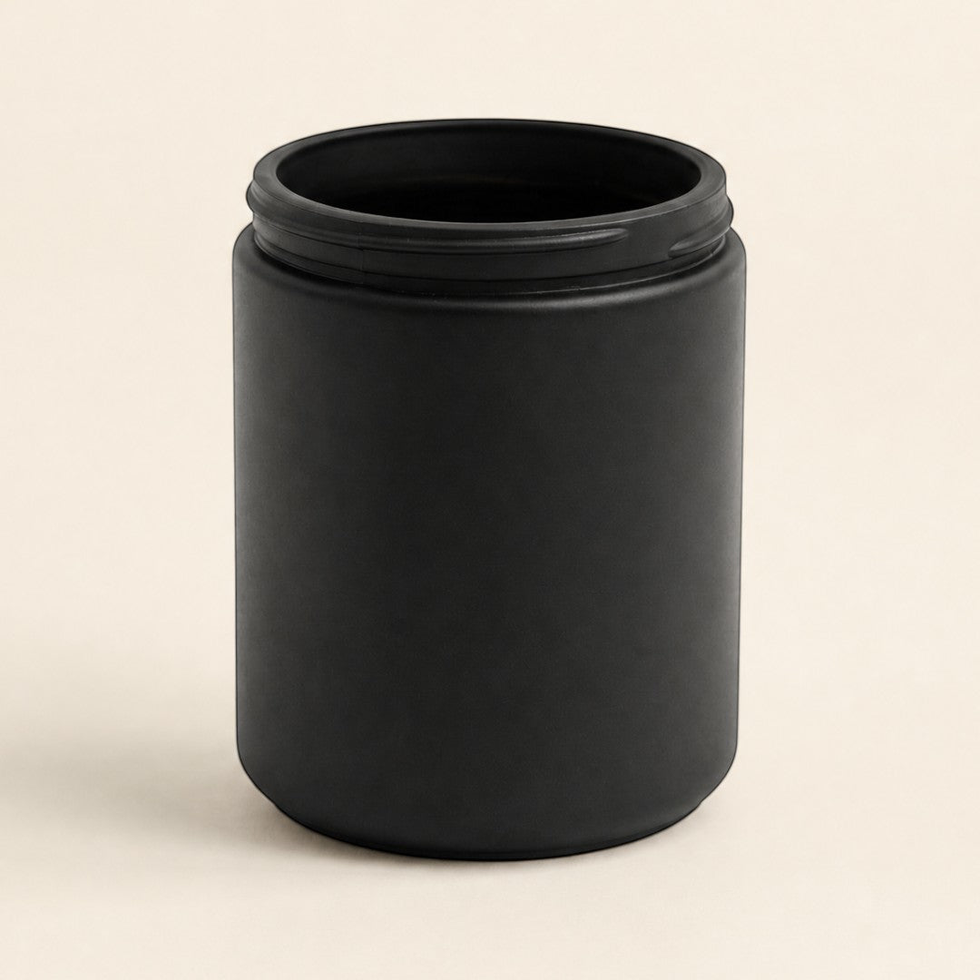Archie Candle Jar - Matte Black - Small