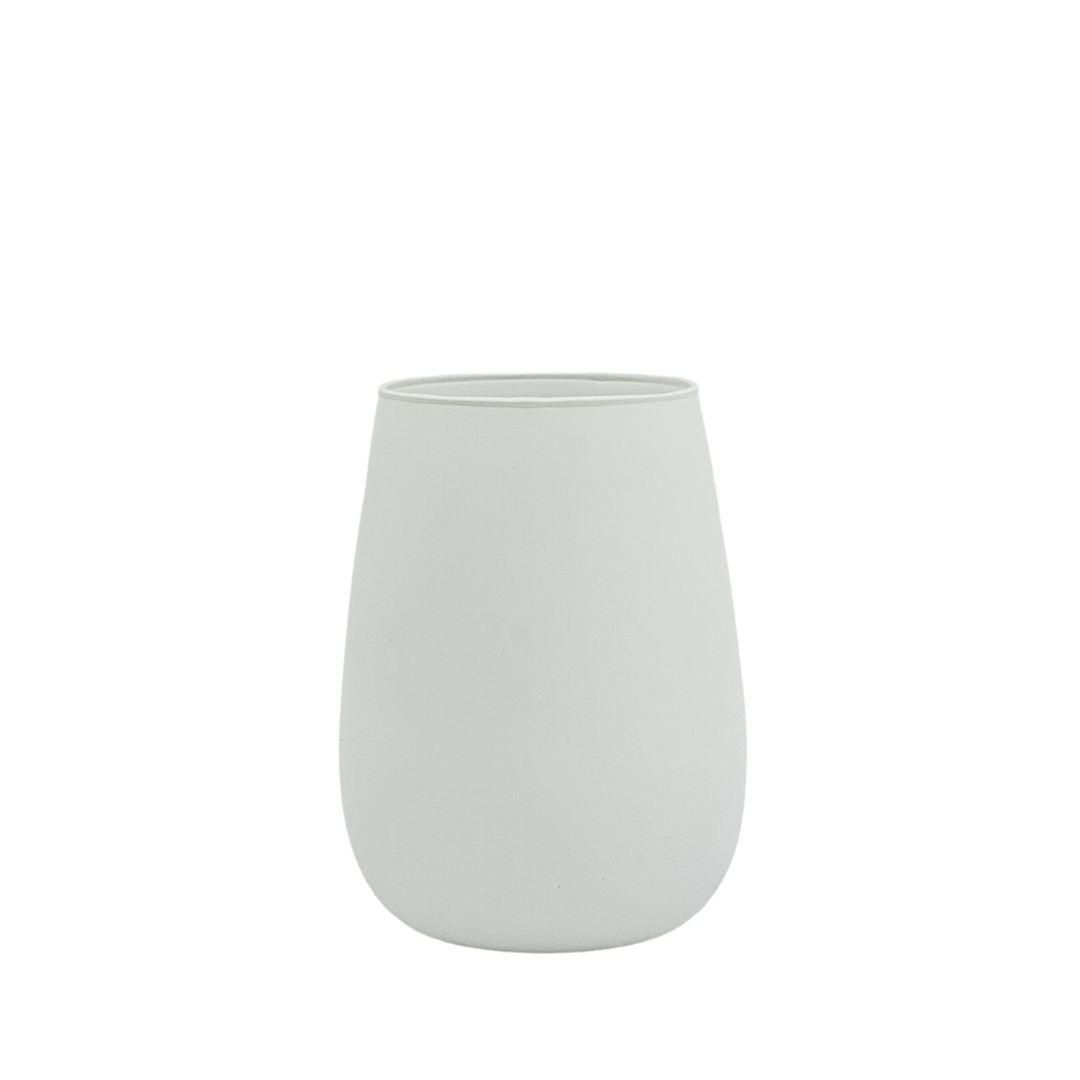 matte white christmas jar in a renee style