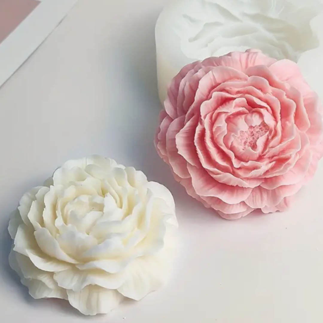 Peony Flower Candle Mould