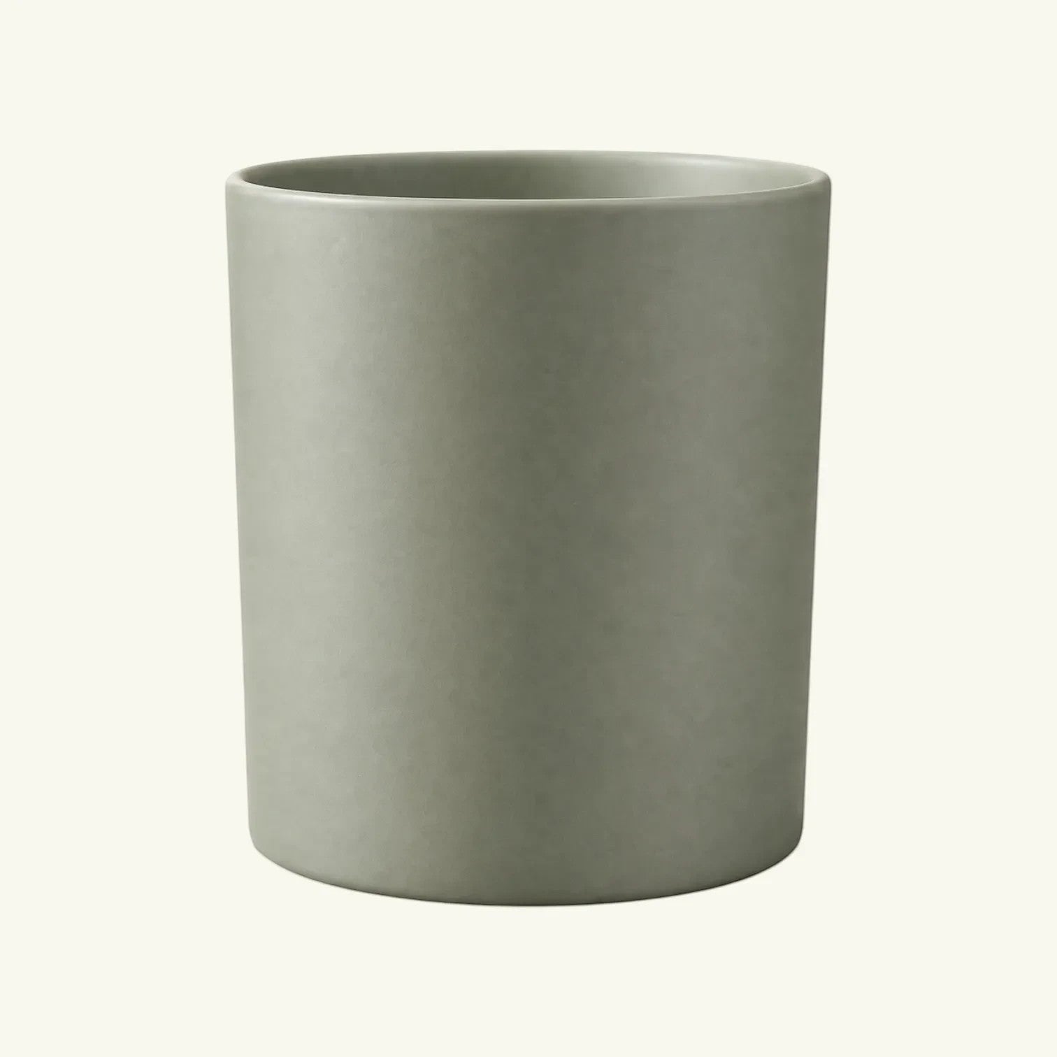 Pure Candle Supplies Melbourne Bobby candle jar in sage green, extra large, thick glass with a flawless finish.