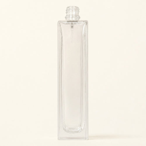 Perfume Bottle - Rectangle - Clear - 100ml
