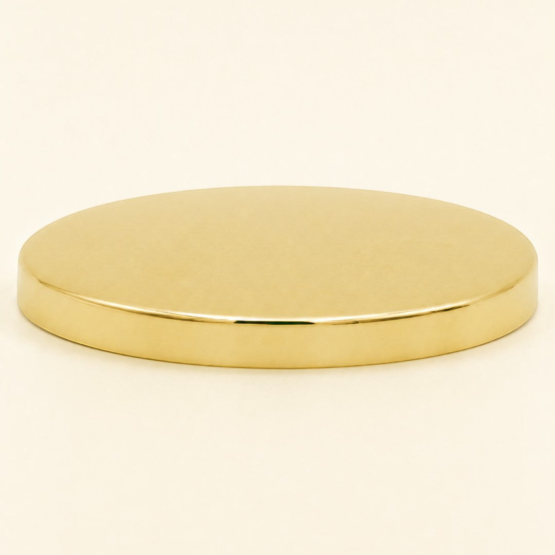 Pure Candle Supplies Melbourne extra large shiny gold metal lid for candle jars