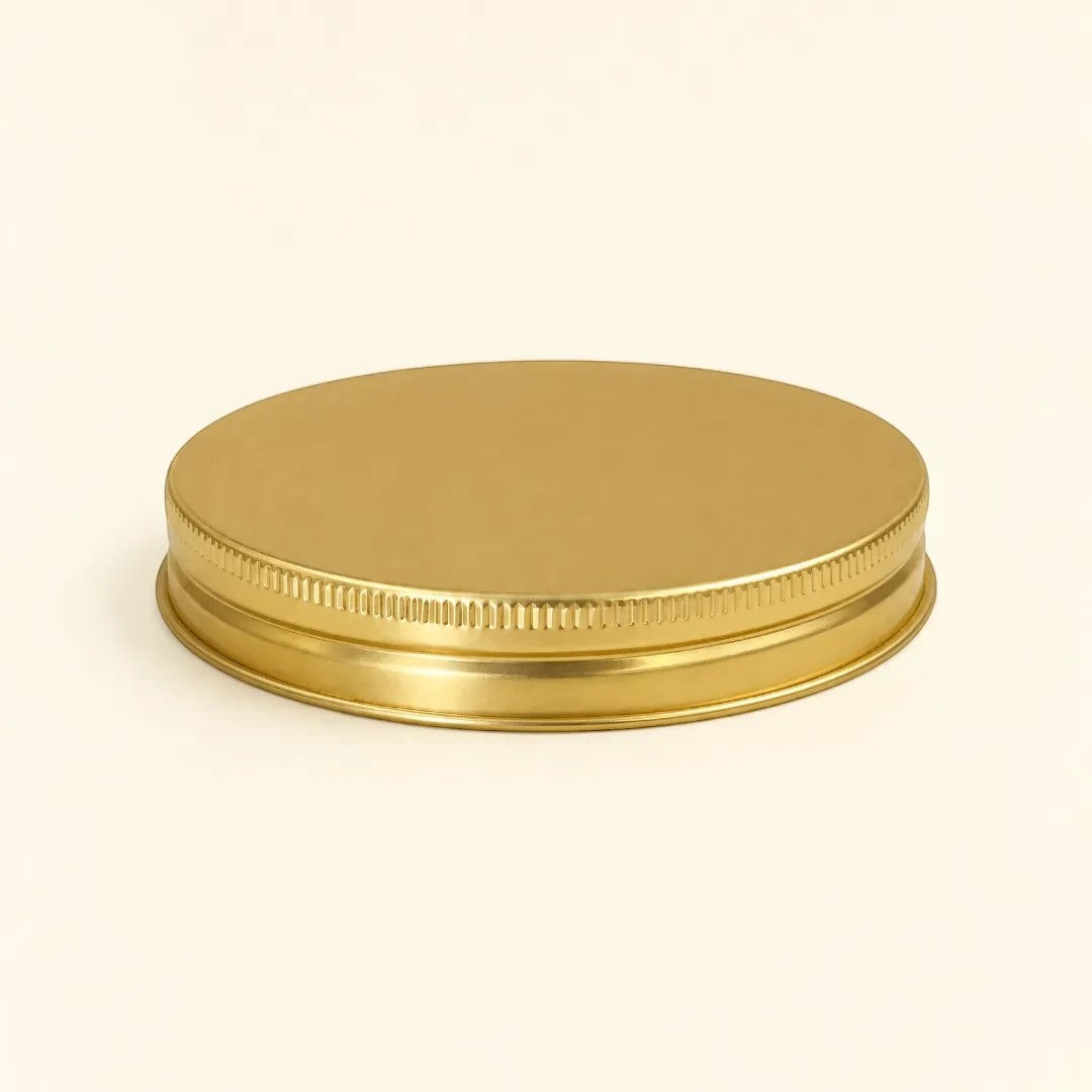 Pure Candle Supplies Melbourne extra large gold tin screw lid for Archie candle vessels