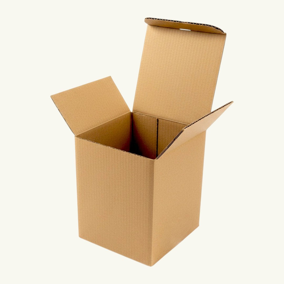 Pure Candle Supplies Melbourne medium kraft corrugated cardboard mailer box for shipping candle jars