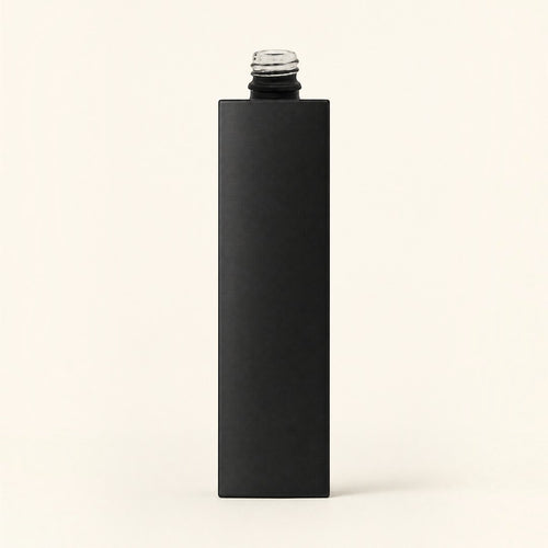 Perfume Bottle - Rectangle - Matte Black - 50ml