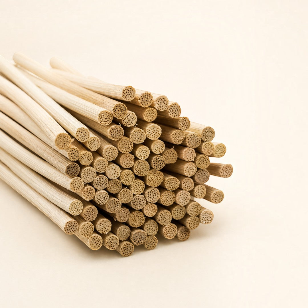 Pure Candle Supplies Melbourne natural rattan reed diffuser sticks with porous stems for optimal fragrance absorption