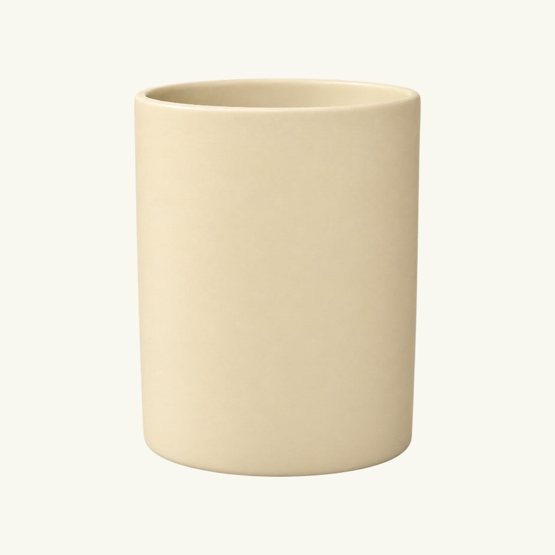 Pure Candle Supplies Melbourne medium Bobby candle jar in a nude matte finish with thick glass walls
