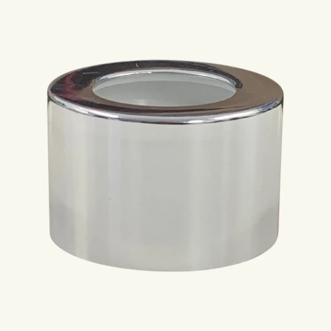 Pure Candle Supplies Melbourne silver screw-on diffuser cap for 100ml and 200ml glassware bases
