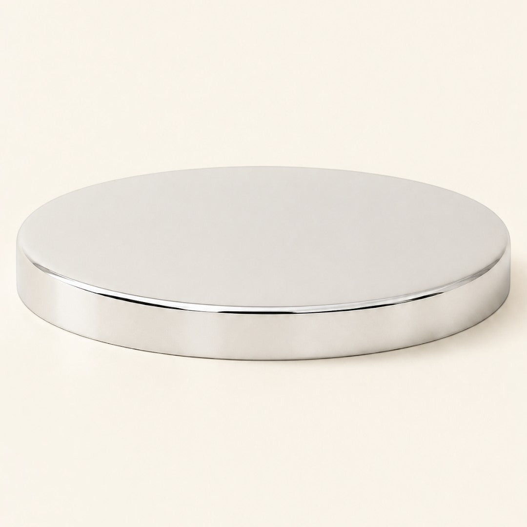 Pure Candle Supplies Melbourne shiny silver metal lid for extra large Sienna candle jars