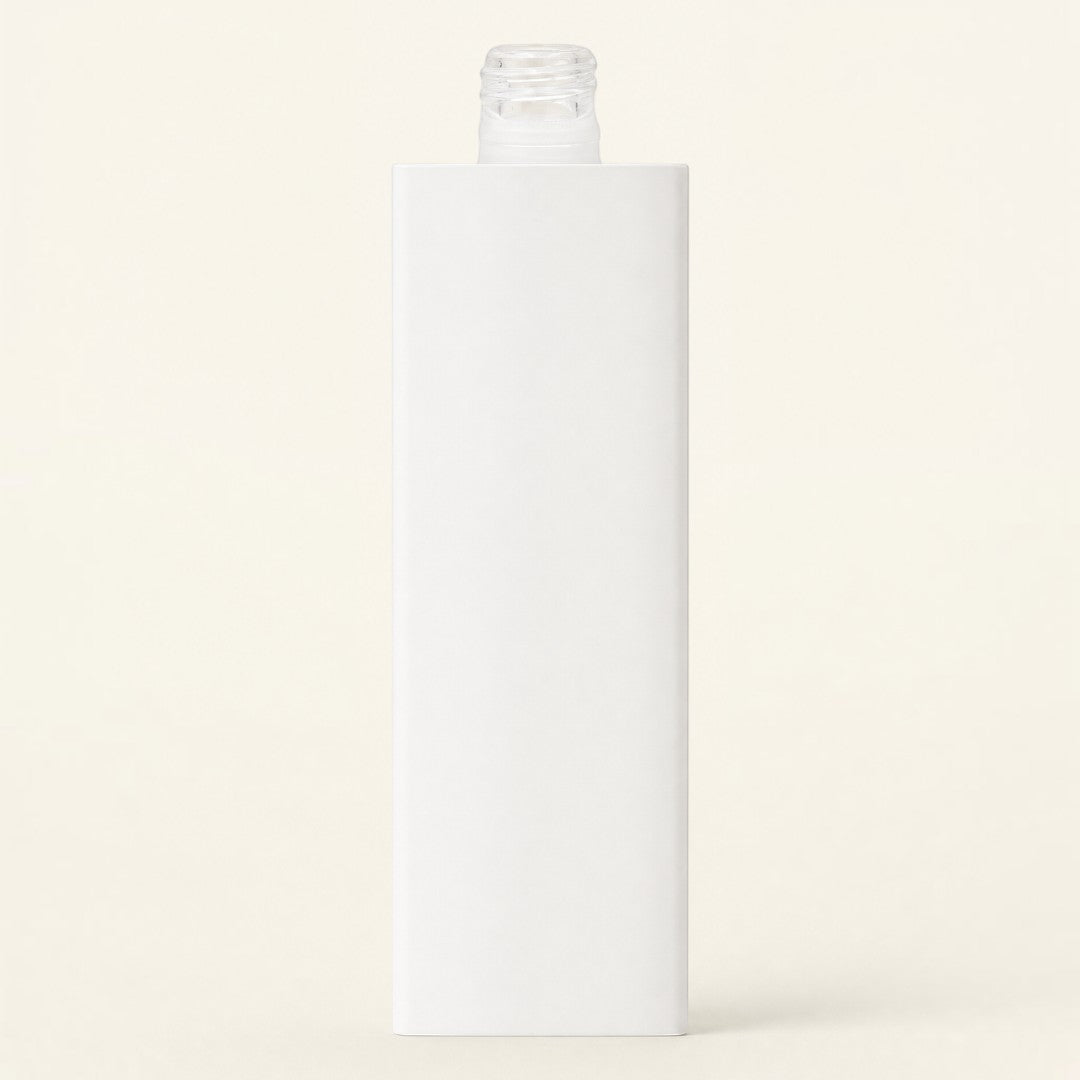 Pure Candle Supplies Melbourne 100ml rectangular glass perfume bottle with a smooth white dual-layer finish