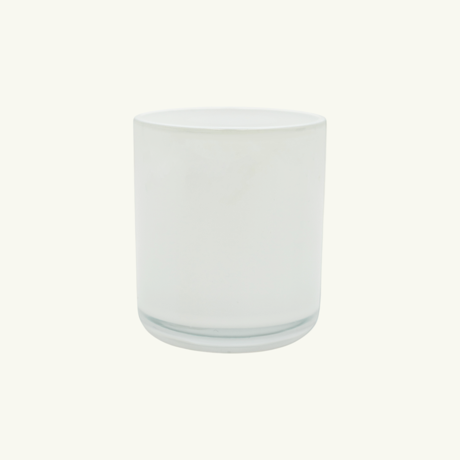 Sienna Candle Jar - Opaque with Clear Base - Medium