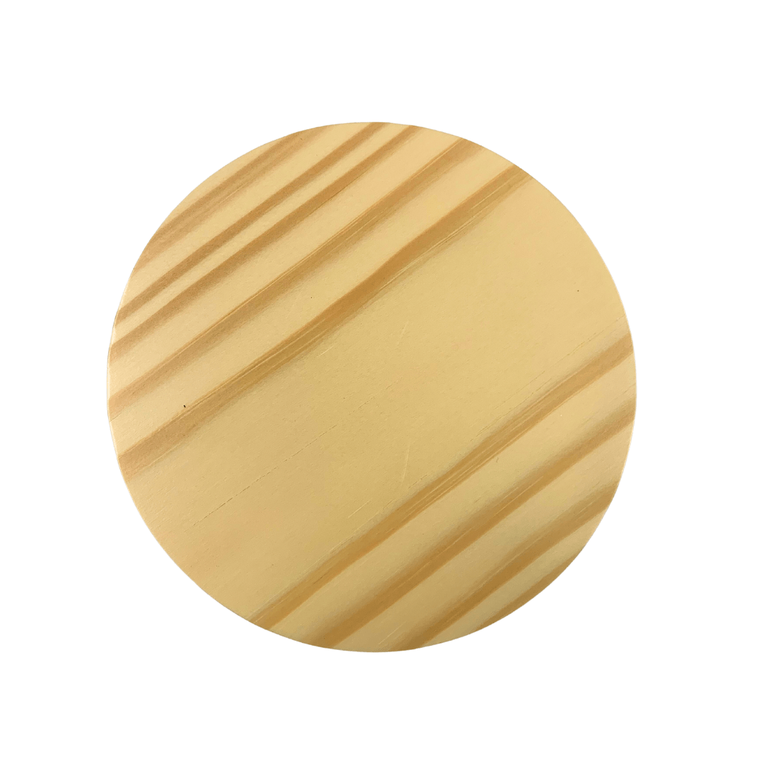 round pine timber lid