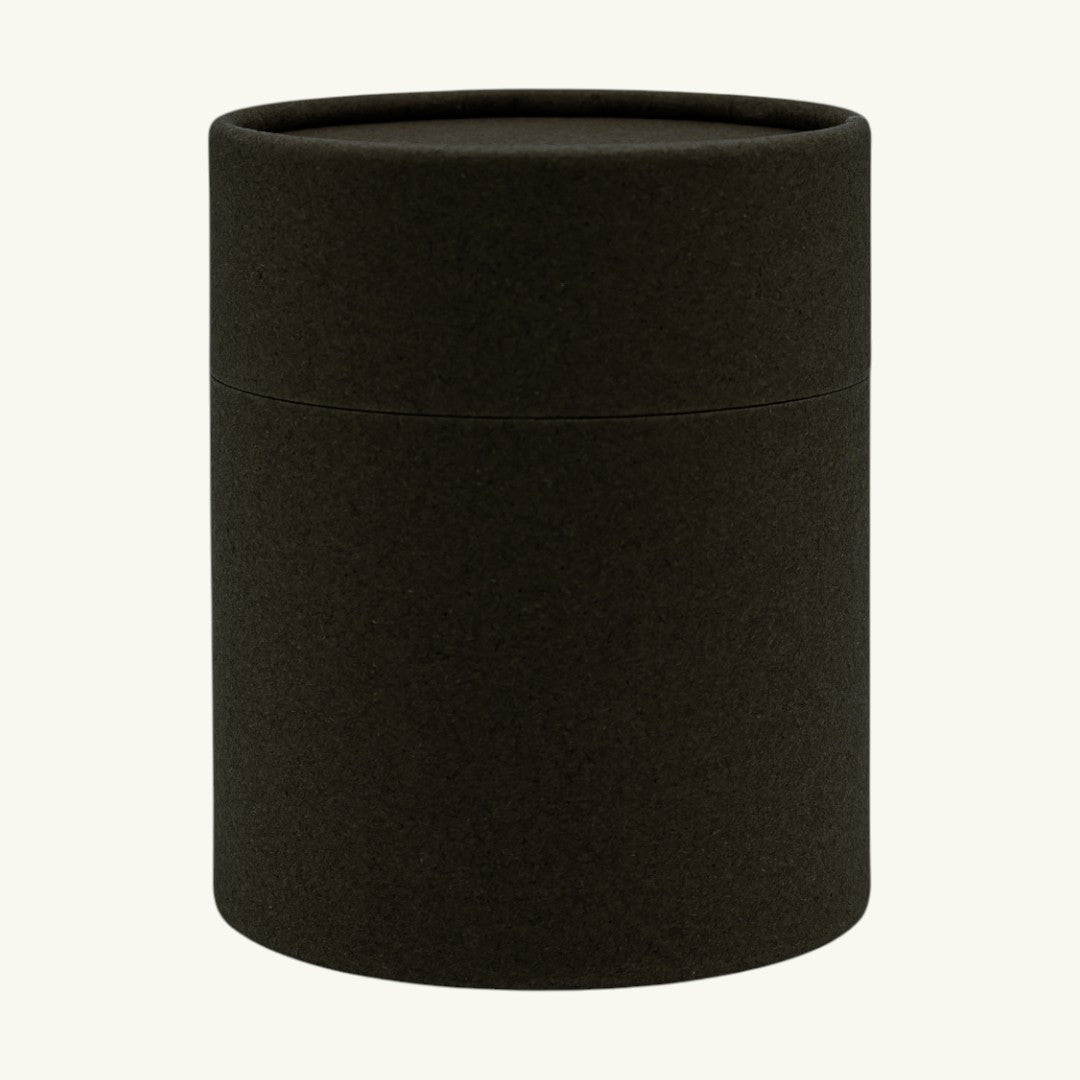 matte black coated kraft tube packaging for x-large candle jar