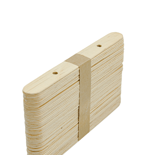 52 pack three hole wooden wick holders
