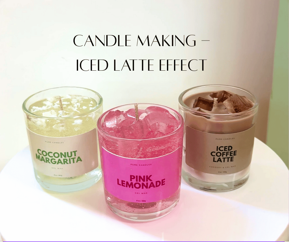 Candle making - Iced Latte Effect