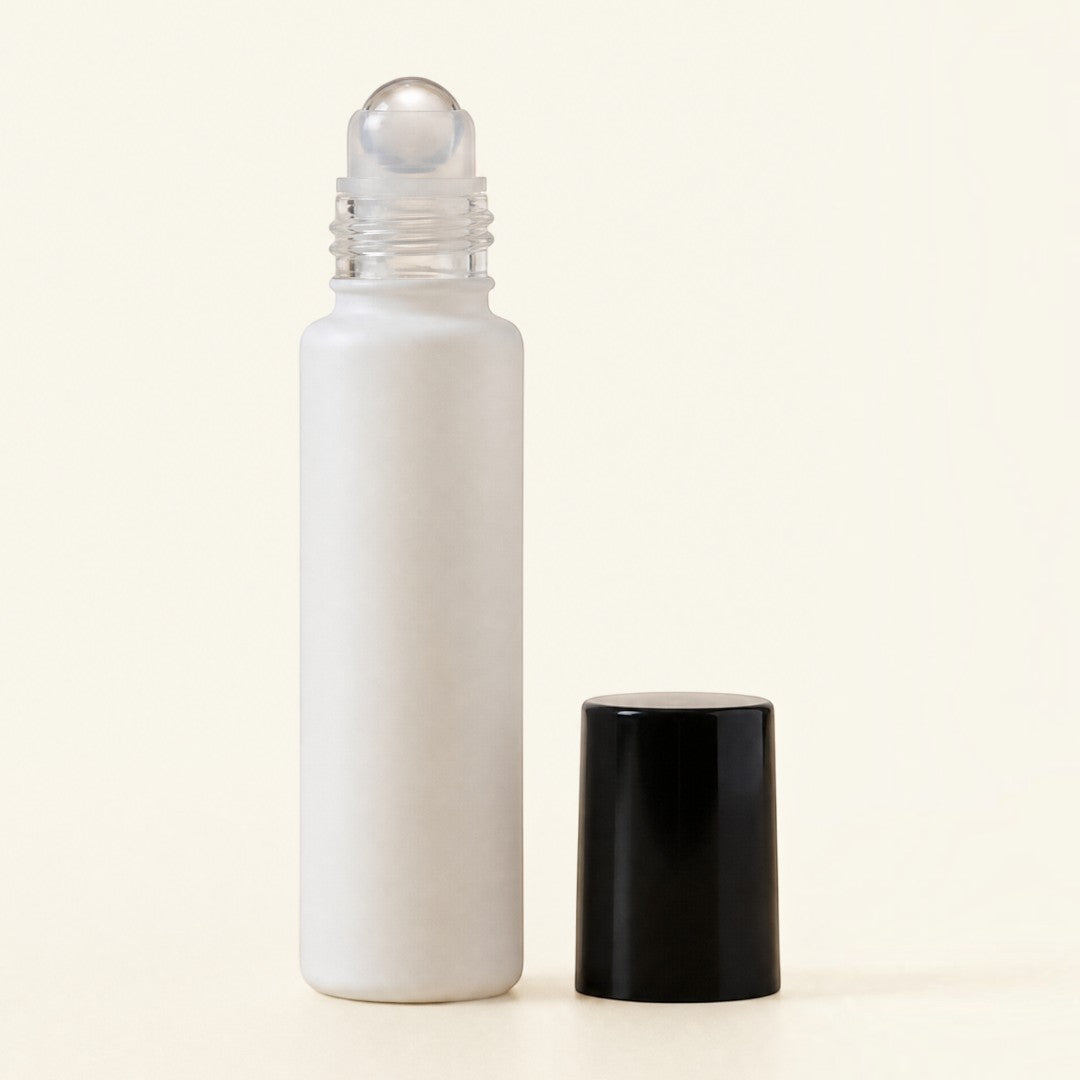 Perfume Bottle - Cylinder - White - 10ml