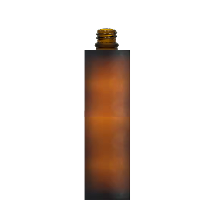 Perfume Bottle - Rectangle - Frosted Amber - 50ml