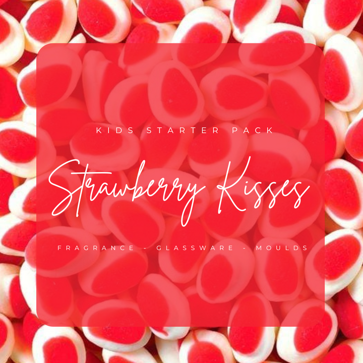 Strawberry Kisses - Kids Candle Starter Pack