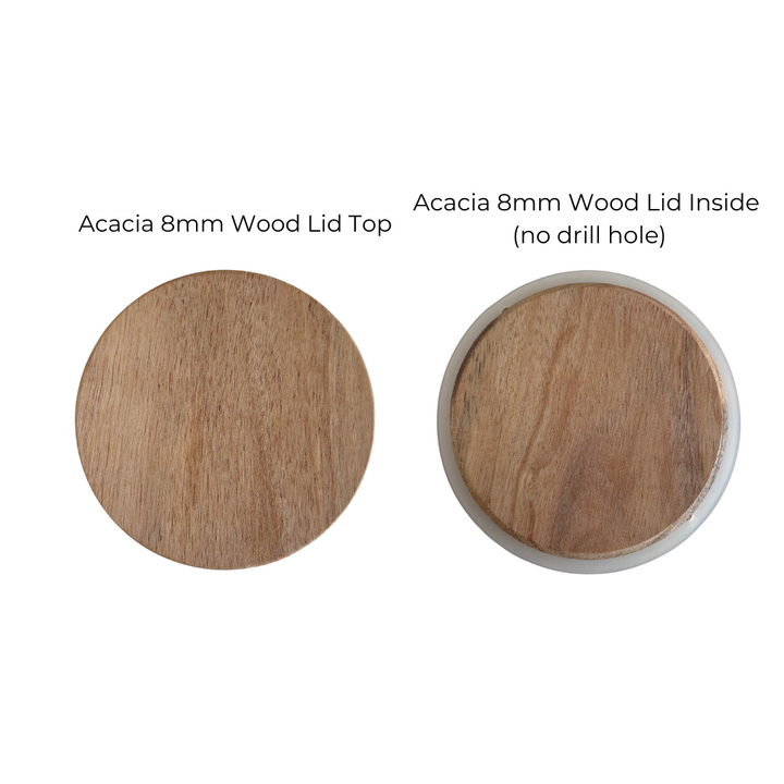 Sienna Small Timber Lid - Acacia - 8mm - Clearance