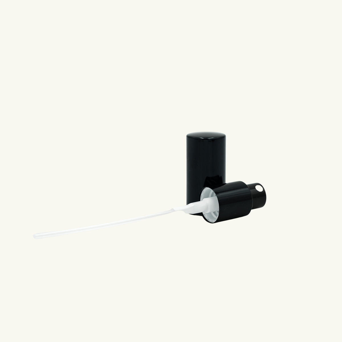black spray mister cap with lid