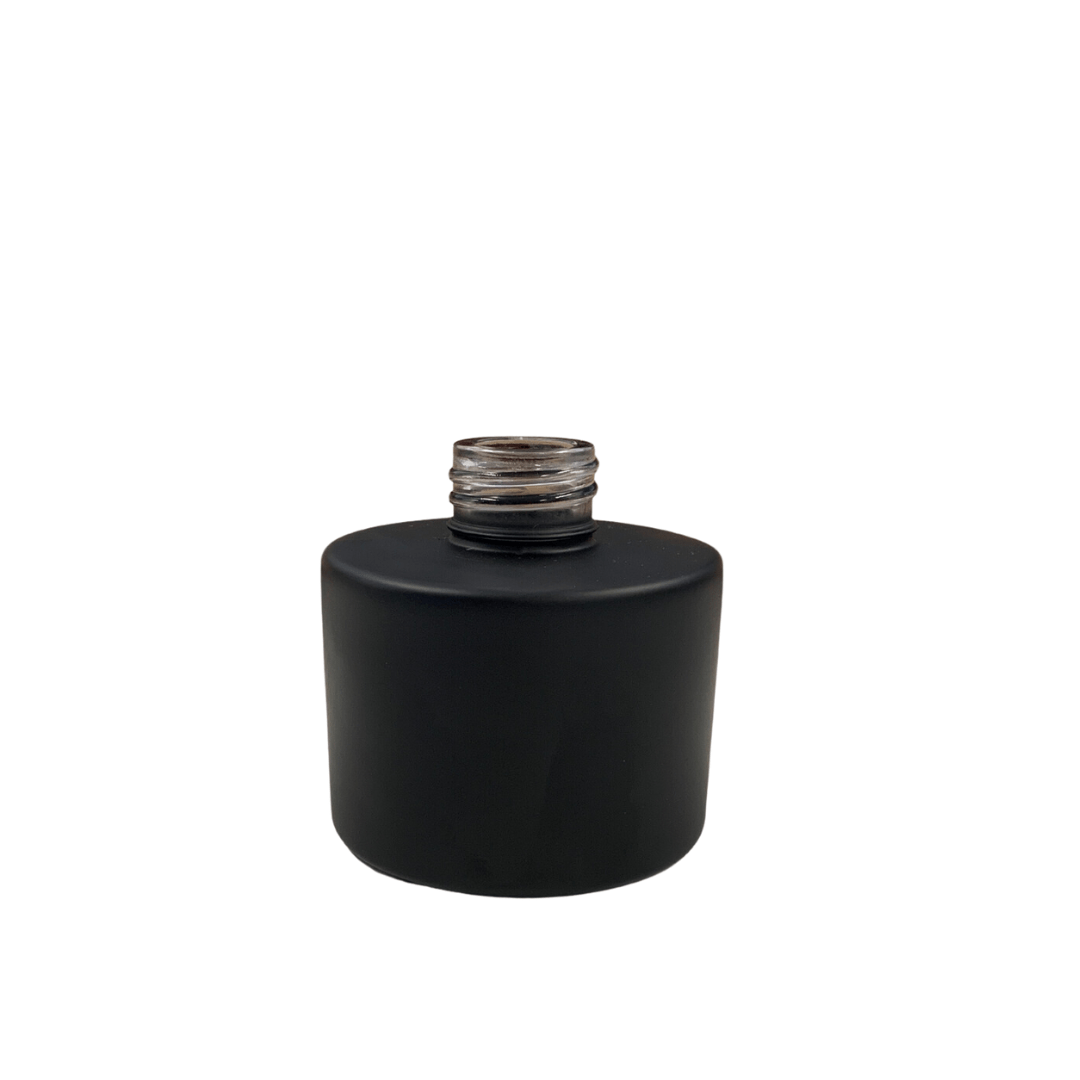 matte black 100ml diffuser glassware with screw top