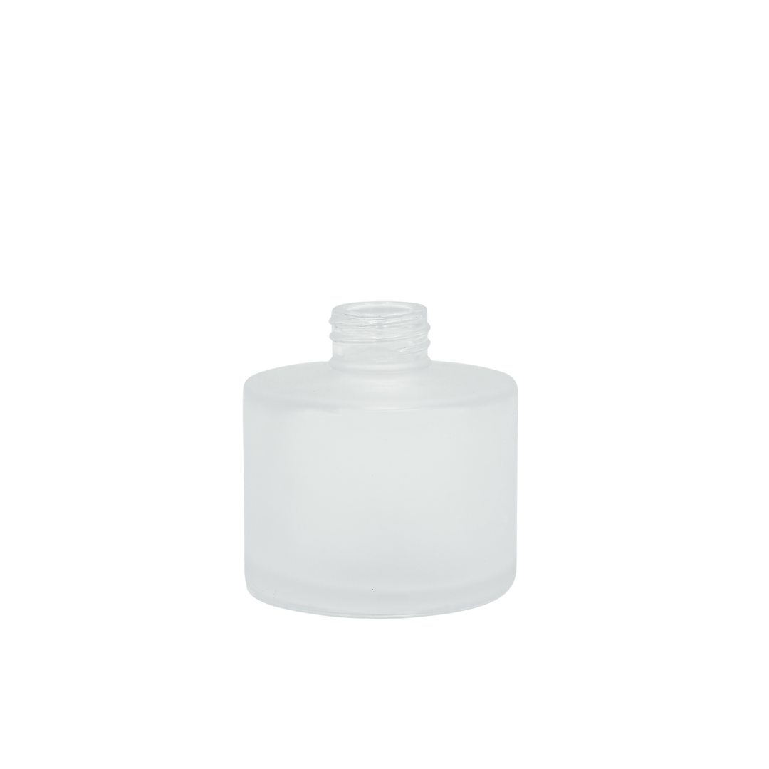 frosted glass round fragrance diffuser with screw top