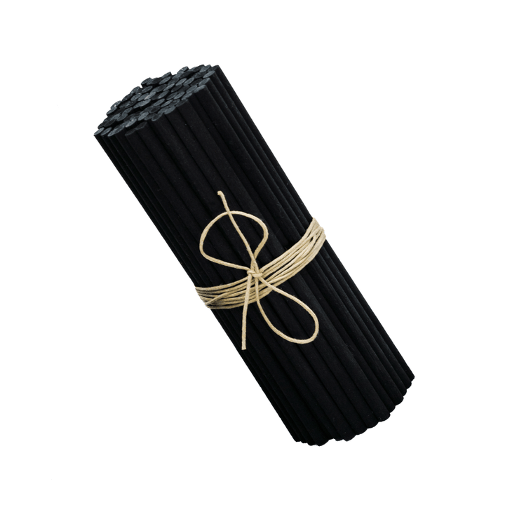 black fibre reed diffuser sticks in 15cm length and 5mm thickness