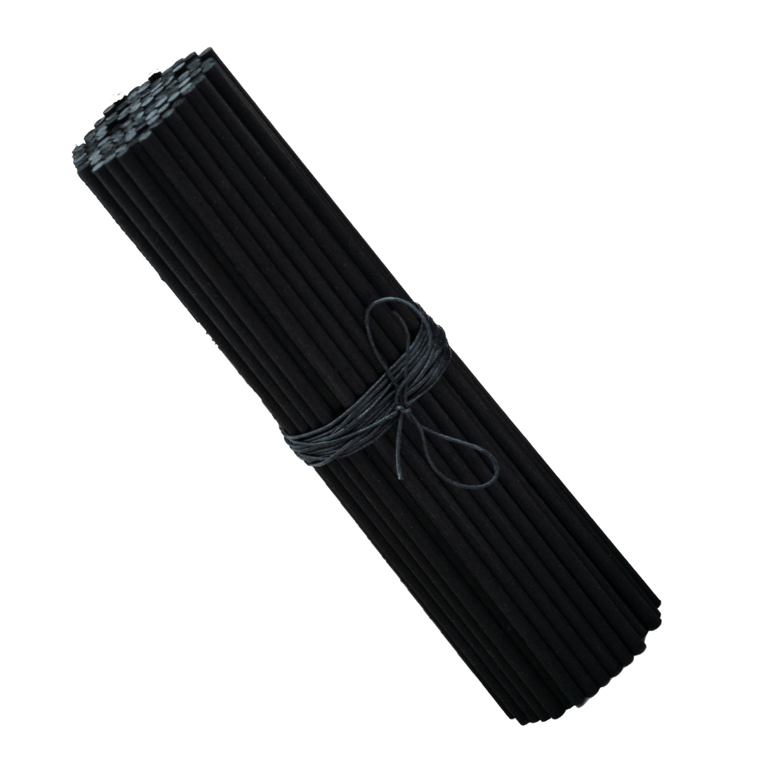 Bundle of Black Fibre Reed Sticks in 20cm, 4mm