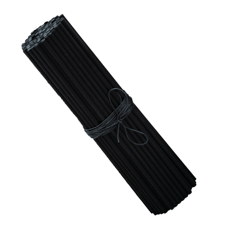 Bundle of Black Fibre Reed Sticks in 30cm, 4mm