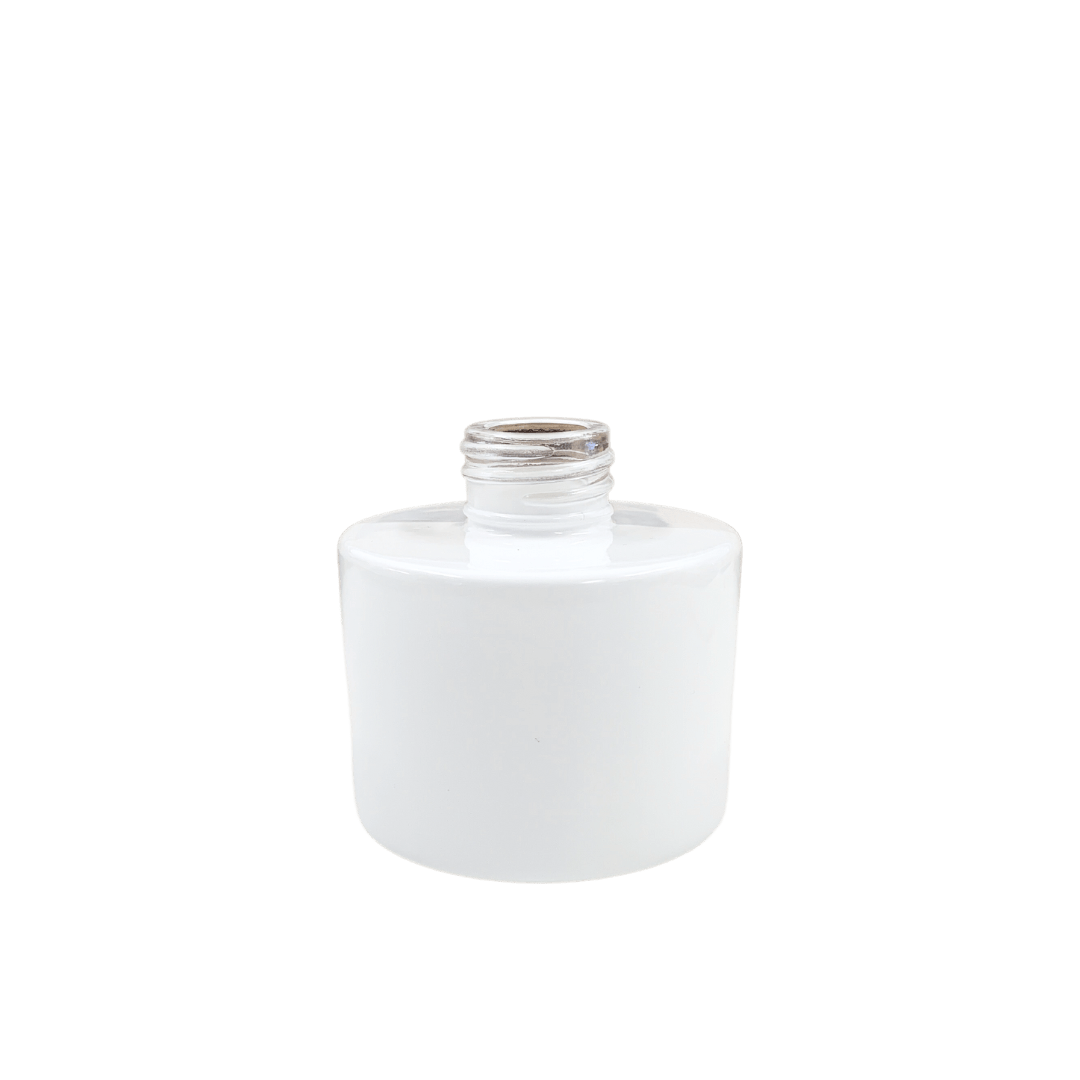 glossy white round fragrance diffuser with screw top