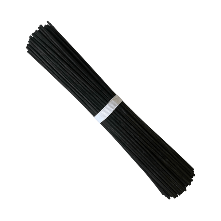 bundle of black rattan diffuser reed sticks in 25cm