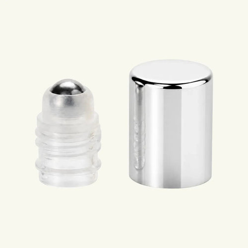 Rollerball & Lid - Silver - 10ml