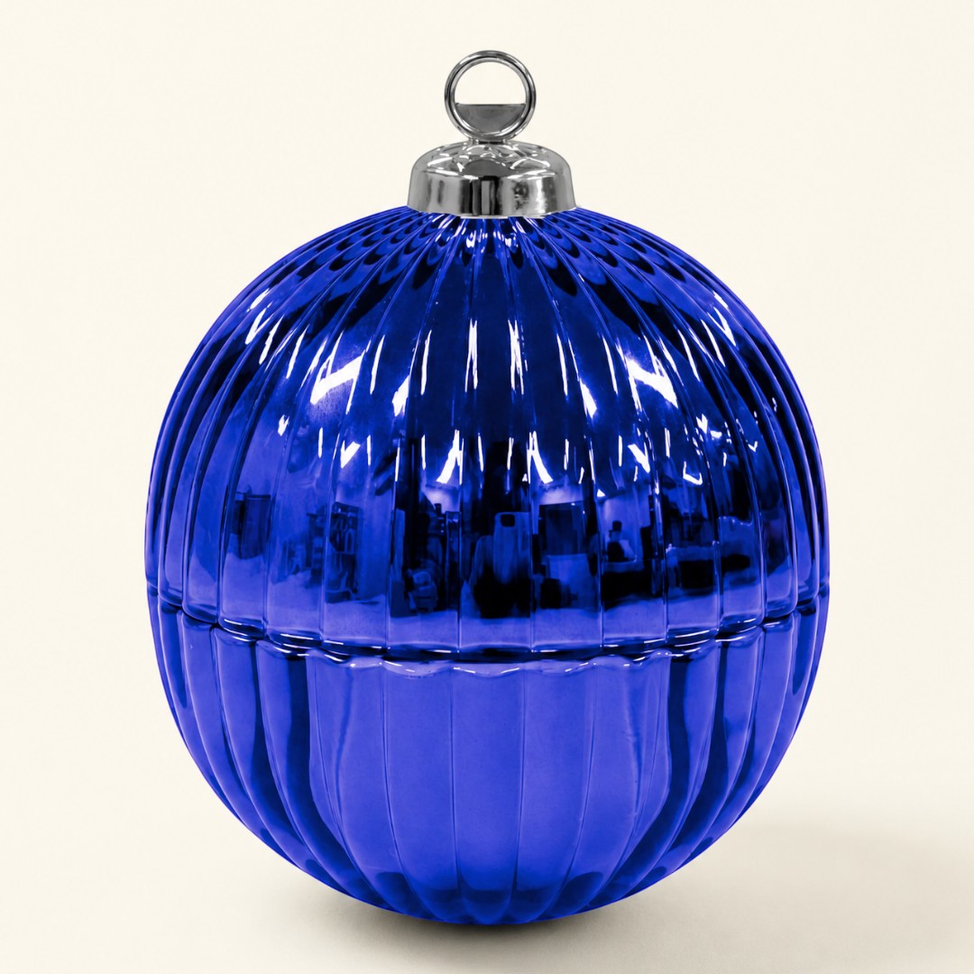 Christmas Bauble Jar - Blue