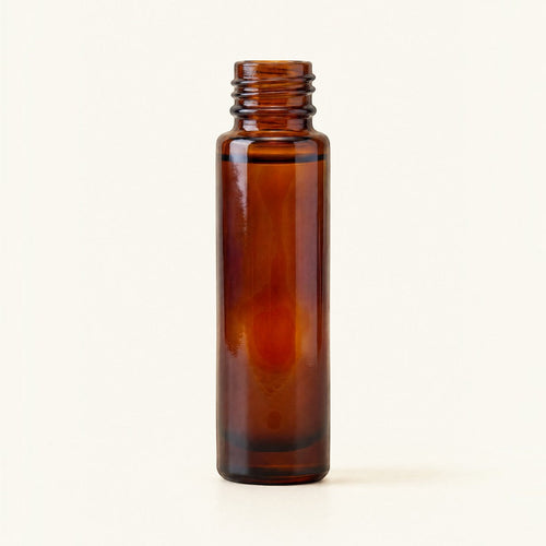 Perfume Bottle - Cylinder - Amber - 10ml