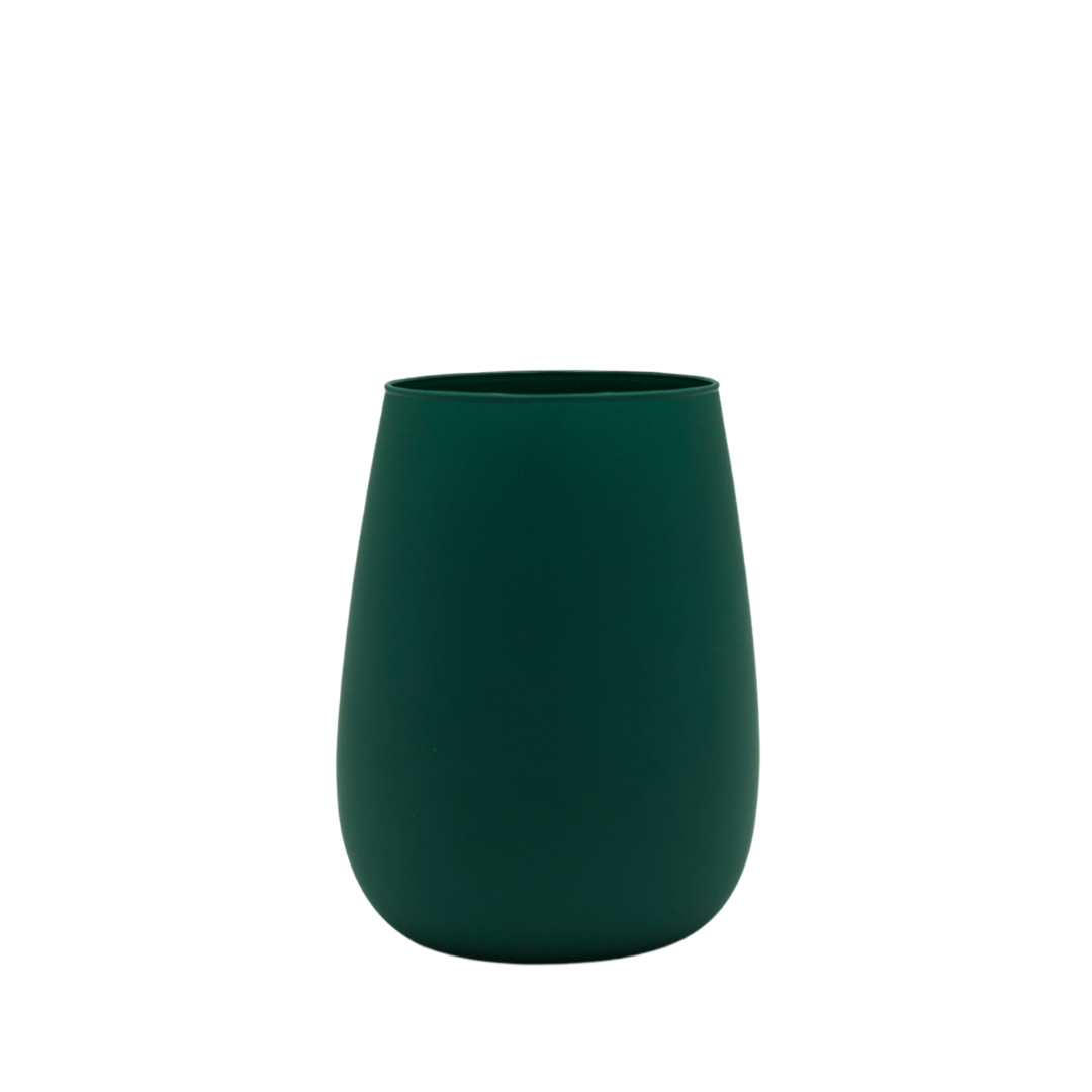renee style matte green christmas candle jar