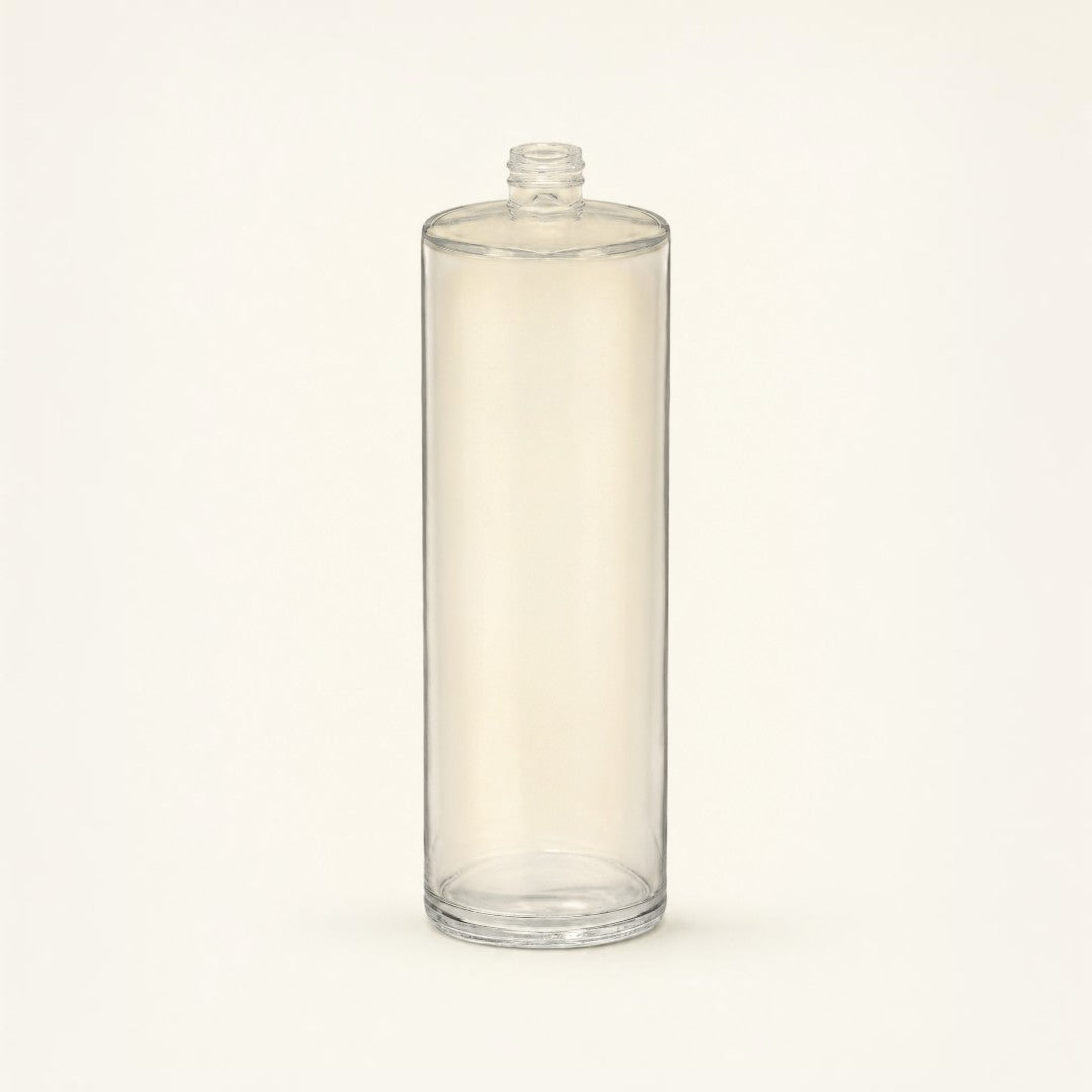Pure Candle Supplies Melbourne 30ml clear glass cylinder perfume bottle with threaded neck for mister spray